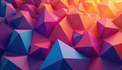 Obraz premium Geometric shapes in vibrant colors, endlessly repeating , trendy, vector, geometric pattern