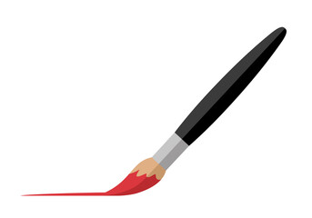 The brush icon. A tool for painting and painting. An attribute of an artist, paint, or creative workshop. Indicates a change in the theme, background, or color palette of an application or interface.