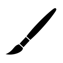 The brush icon. A tool for painting and painting. An attribute of an artist, paint, or creative workshop. Indicates a change in the theme, background, or color palette of an application or interface.