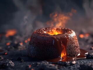 Tempting Molten Chocolate Lava Cake - Gourmet Dessert Photography & Food Styling