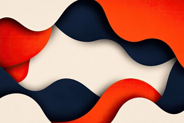 Naklejka premium Abstract wavy shapes background