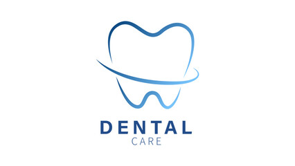 Dental care logo vector illustration, on white background 