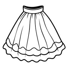 Minimal Petticoat Vector on White