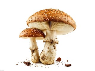 Fototapeta premium Isolated Boletus Edulis Mushroom on White Background