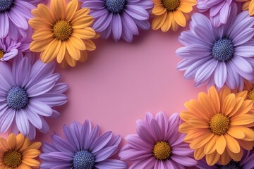 Hello april in yellow and purple flowers should be the design used to create a floral wallpaper image