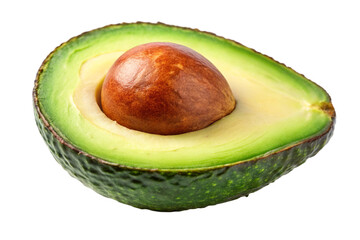 avocado isolated on white background