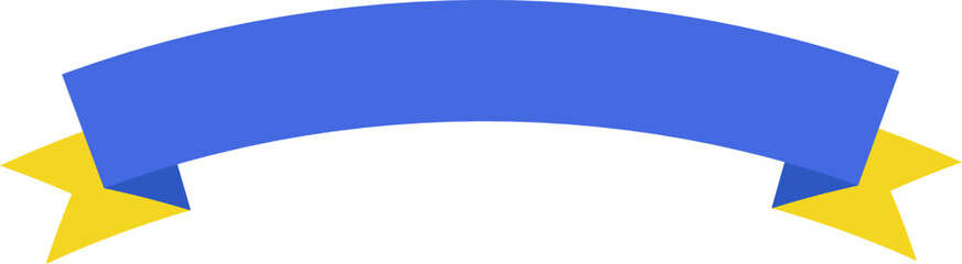 Blue and Yellow Ribbon Business