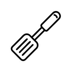 silicone spatula on transparent background for web and graphic design