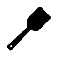 silicone spatula silhouette on transparent background for web and graphic design