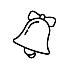 tilted bell on transparent background for web and graphic design