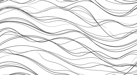Fototapeta premium Hairline strokes with flawless Bezier curves 