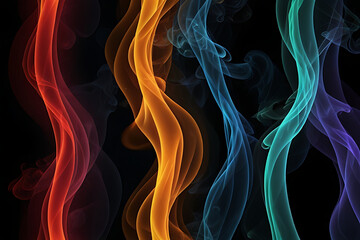 Naklejka premium Futuristic technology design with dynamic lines of light and energy creates a glowing, motion-filled illustration