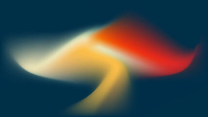 Vibrant Abstract Wave of Colorful Light on Dark Background