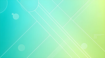 Abstract Teal and Lime Blueprint - A light and clean abstract background featuring a bright gradient transitioning from teal and blue hues on the left to soft green and yellow on the right.