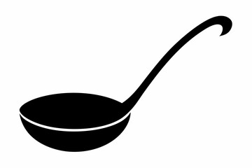 Ladle Rest Silhouette Vector Illustration  