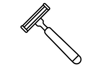 Razor Holder Line Art Vector Illustration  