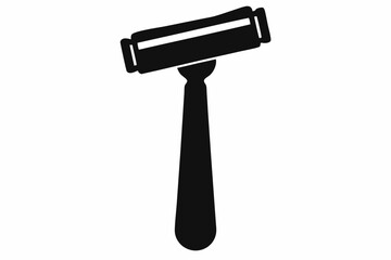 Razor Holder Silhouette Vector Illustration 