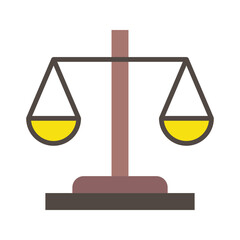 Balance Scales Justice Legal and Law Icon