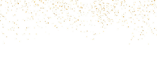 Golden confetti background with space for text or graphics, festive and elegant design. Gold glitter and confetti for christmas celebration.