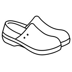 Minimal Clogs Vector on White