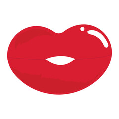 World Kissing Day Happy 6th July Kissing Day June 22 lips with international kissing day text and red plump pouting lips brush Vector illustration isolated on transparent background for poster invitat