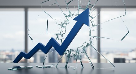 Fototapeta premium Breaking Barriers: Growth Through Innovation and Disruption