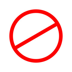 Obraz premium no sign vector icon. simple illustration isolated on white background.