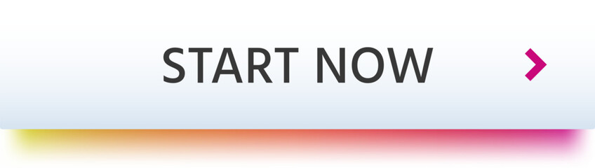 Start now button with an arrow pointing to the right suggesting to begin, act or do something immediately, concept of taking action now, urgency and not waiting