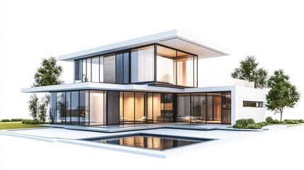 Modern Architectural Marvel: A Luxurious Villa with Pool and Panoramic Views