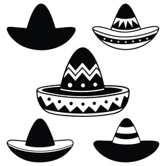 cinco de mayo silhouette vector