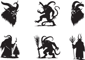 Krampus Silhouettes