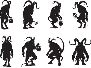 Krampus Silhouettes Collection