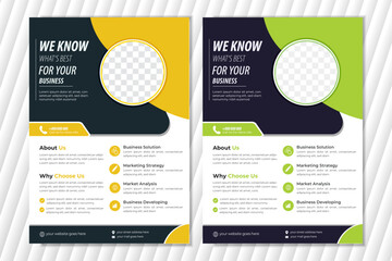 Corporate & Creative Business Flyer Design Templates with editable vector 
