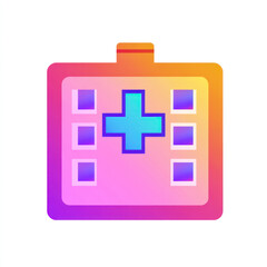 Obraz premium first aid kit icon