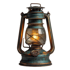 Antique kerosene lantern isolated on white png classic oil lamp png vintage camping lantern png old kerosene light png transparent background image