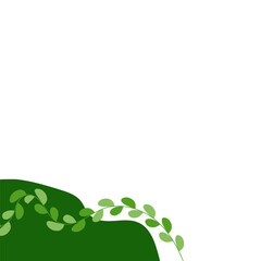 Fototapeta premium Leaves Corner Organic Modern