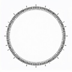 Circular Code Minimalist Black and White Graphic