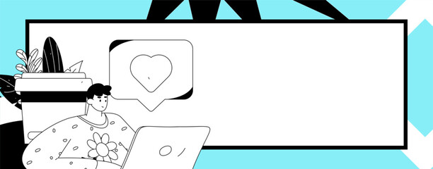 Communicate with consultants flat vector character concept operation hand drawn illustration
