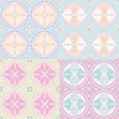 vector seamless pattern with morocco