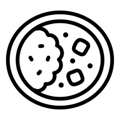 Curry icon. Vector line icon