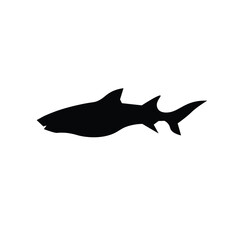 Shark isolated design illustration suitable to your brand, template, silhouette, shark design, fish design, business, and more