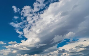 Blue Sky with Clouds Background