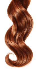 Naklejka premium isolate transparent Shiny, flowing brown hair in beautiful waves. png die-cut