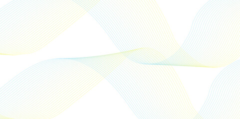 Abstract vector illustration featuring smooth wave lines on a transparent background. Suitable for technology, digital data, network communication, and modern design themes. Ideal for use in web inter