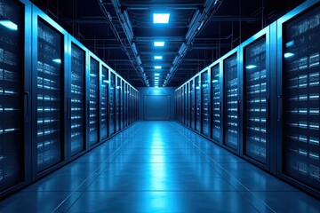 Fototapeta premium Data Center and Cloud Integration