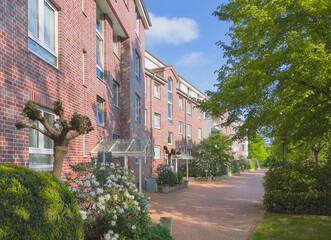 Hannover Bemerode. Wohnungen am Gutspark. Hanover Bemerode. Apartments at the estate park