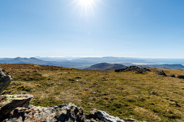 Trail on the cricular route of Moel Hebog, Beddgelert, Snowdonia national park