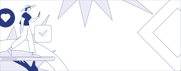 Communicate with consultants flat vector character concept operation hand drawn illustration
