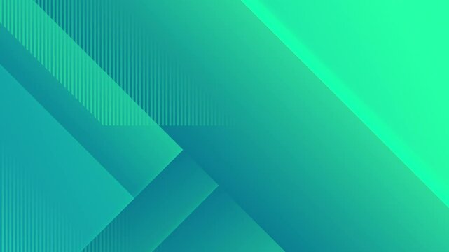 4k geometric green tosca abstract modern gradient background design. Light blur blue turquoise. Square rectangle stripes animated textured pattern. Business technology elegant backdrop wallpaper 3d BG