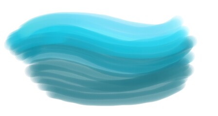 Smooth brush gradien blue on white background